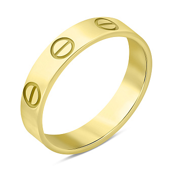 Фото Срібна каблучка з жовтим родіюванням (арт. 7501/3685ж)