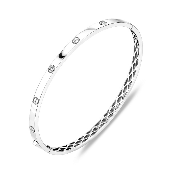 Браслет из белого золота с фианитами (арт. 340079б) – изображение 1