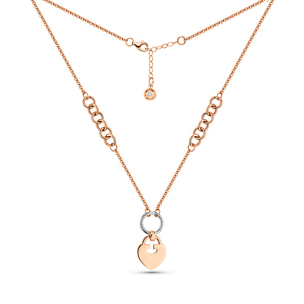 Колье из комбинированного золота (арт. 352892кб) – изображение 2