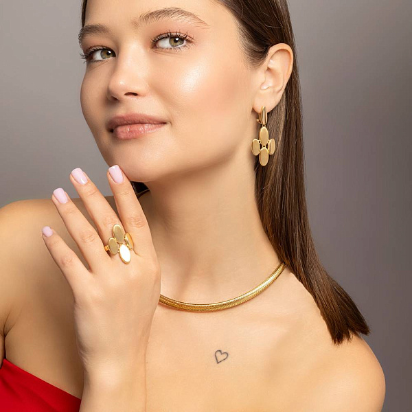 Серьги Francelli из желтого золота (арт. е1091798ж) – изображение 5