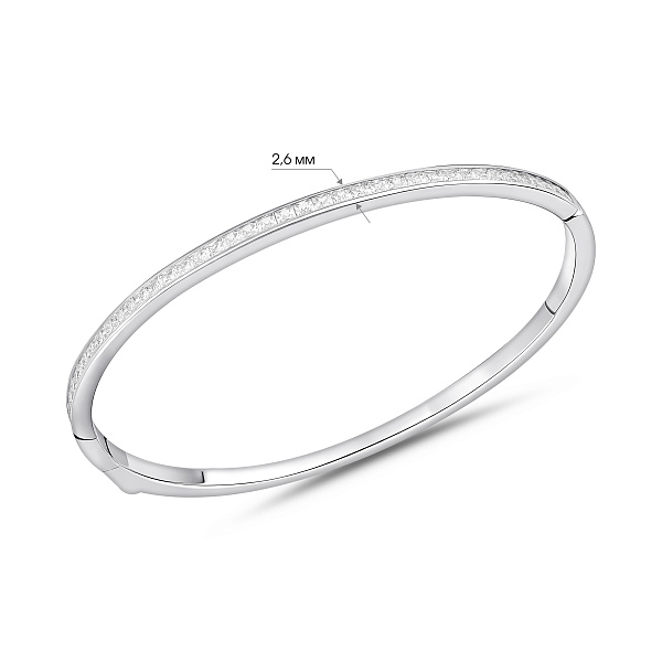 Серебряный браслет с фианитами (арт. 7509/5243) – изображение 2