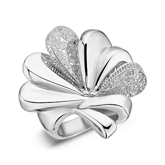 Масивна каблучка Francelli з білого золота (арт. е156699б)