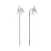 Длинные серебряные серьги Ласточка (арт. 7502/С2/2024) – изображение 1
