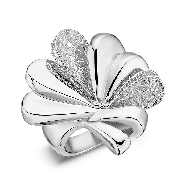 Масивна каблучка Francelli з білого золота (арт. е156699б) – зображення 1