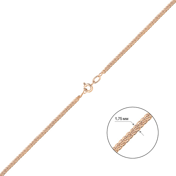 Золотая цепочка плетения Спига (арт. 303502) – изображение 3