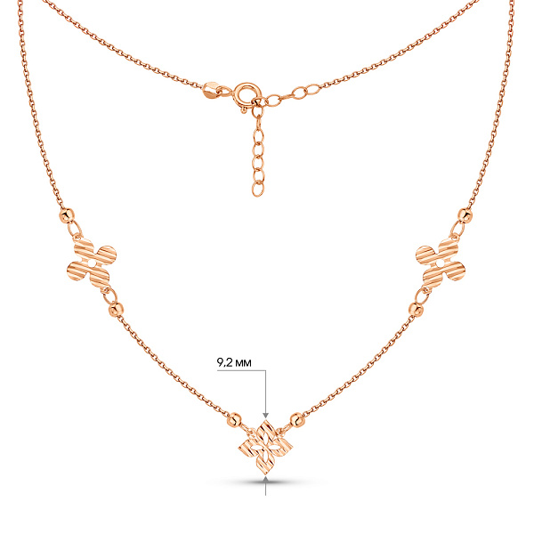 Кольє з червоного золота (арт. 352649) – зображення 5