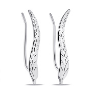 Серьги-клаймберы из серебра (арт. 7502/56-256-р)