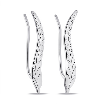 Фото Серьги-клаймберы из серебра (арт. 7502/56-256-р)