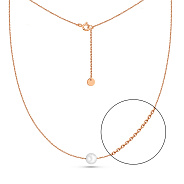 Колье из красного золота с жемчугом (арт. 360357/5)