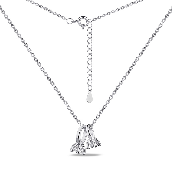 Кольє зі срібла з фіанітами (арт. 7507/1882) – зображення 2