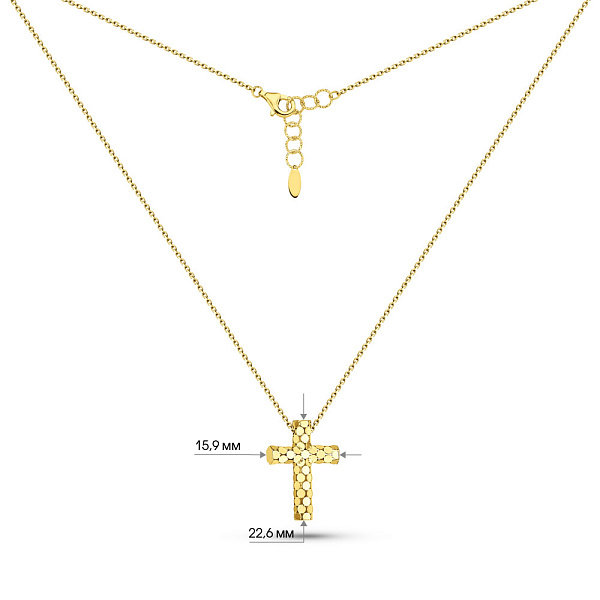 Колье Francelli из желтого золота (арт. 352688ж) – изображение 4