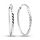 Серьги-кольца из белого золота (арт. 121903/20б) – изображение 1