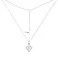 Серебряное колье Клевер с фианитами (арт. 7507/2489/7) – изображение 2