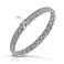 Жорсткий браслет з білого золота з фіанітами (арт. 3261321б) – зображення 2