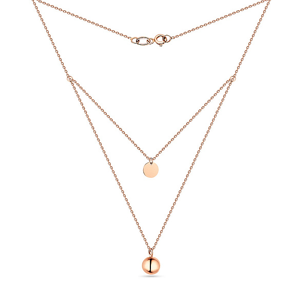 Колье двойное из золота (арт. 352035) – изображение 2