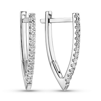 Золоті сережки з діамантами (арт. С011191010б)