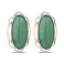 Серьги серебряные с нефритом (арт. 7202/307нфрсп) – изображение 1