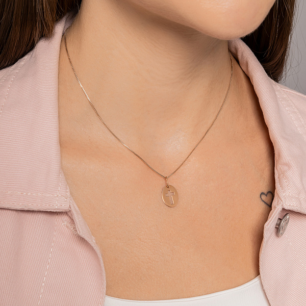 Кулон из красного золота (арт. 440908) – изображение 2