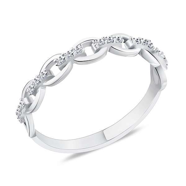 Кольцо из серебра с фианитами (арт. 7501/5812) – изображение 1