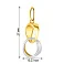 Золотой подвес в желтом и белом цвете металла (арт. 424534жб) – изображение 2
