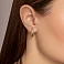 Золотые серьги без камней (арт. 110170) – изображение 2