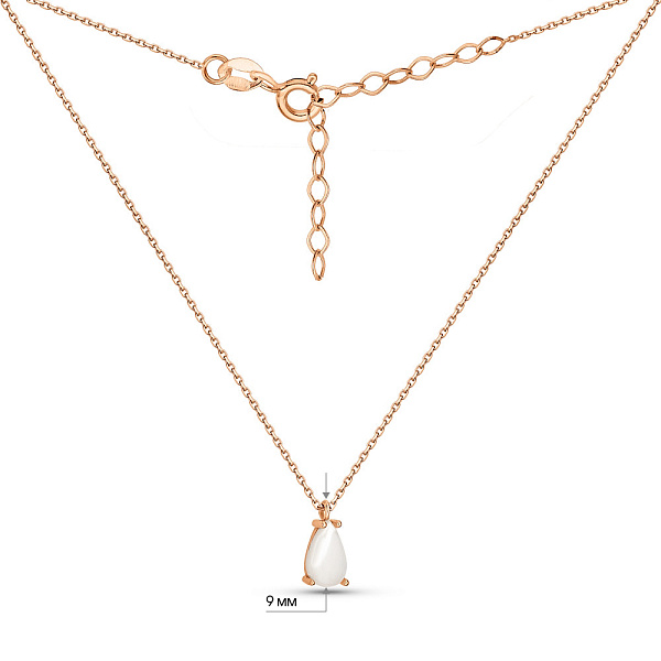 Золоте кольє з перламутром (арт. 352619п) – зображення 5