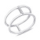 Двойное кольцо Trendy Style из серебра с фианитами (арт. 7501/901-01008) – изображение 1