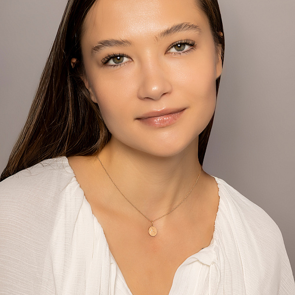 Золотой подвес Дева (арт. 424739дв) – изображение 5