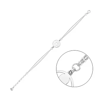 Браслет из белого золота (арт. 326750б)