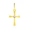 Золотий хрестик з білим фіанітом (арт. 440458ж) – зображення 1
