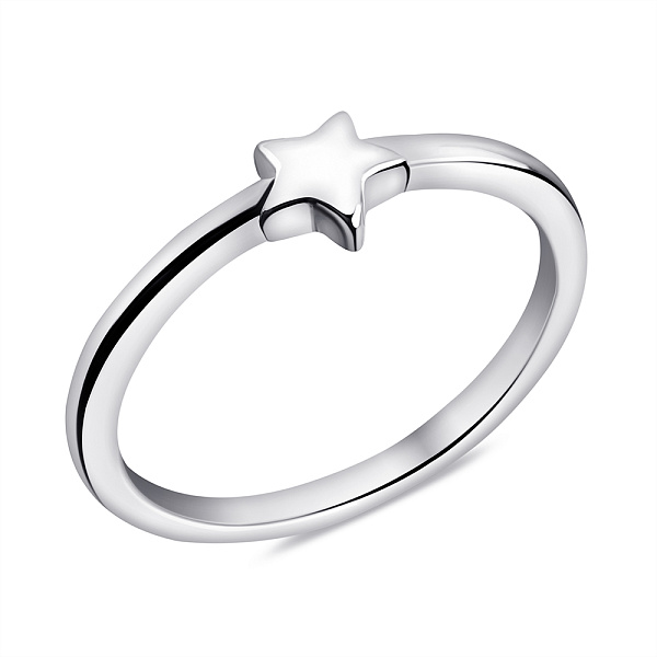 Серебряное кольцо Звезда без камней (арт. 7501/5712) – изображение 1