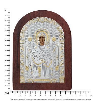 Икона «Покрова Пресвятой Богородицы» (160х120 мм) (арт. AR-3/018AG/R)