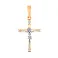 Золотой крестик с распятием (арт. 501755) – изображение 1