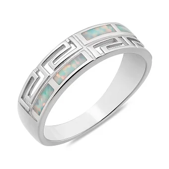 Срібна каблучка з опалом (арт. 7501/8175Поб)