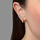 Серьги-кольца из красного золота (арт. 107171/15) – изображение 2