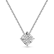 Кольє з білого золота з діамантами (арт. Ц341296005б)