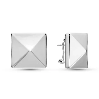 Серьги Francelli из белого золота без камней (арт. е1091984б)