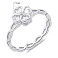 Серебряное кольцо Клевер с фианитами (арт. 7501/7001) – изображение 2