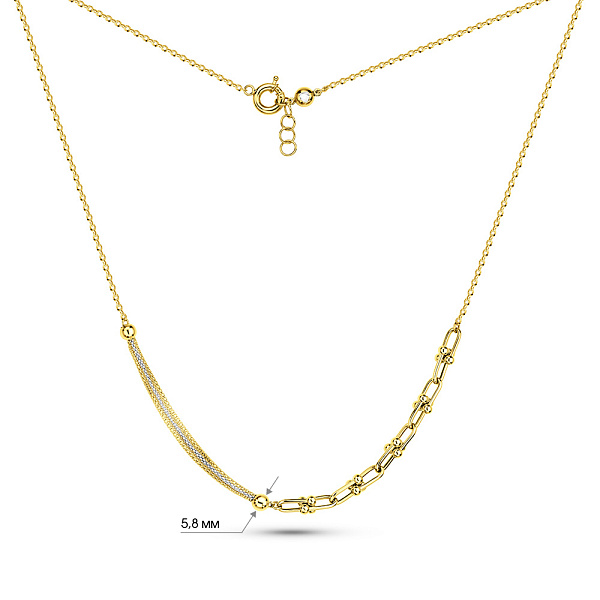 Кольє з жовтого і білого золота (арт. 352894жб) – зображення 3