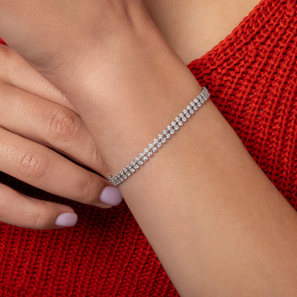 Золотий браслет  Francelli з фіанітами (арт. 3261184б) – зображення 2