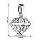 Серебряная подвеска Бриллиант (арт. 7503/2-1097.0.2) – изображение 2