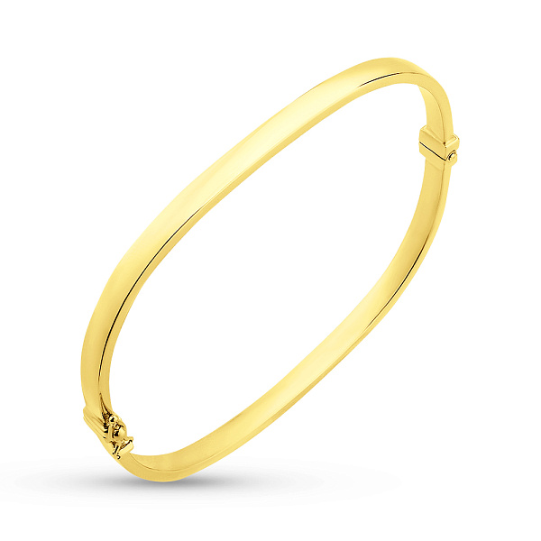 Жесткий браслет из желтого золота (арт. 323038/4ж) – изображение 1