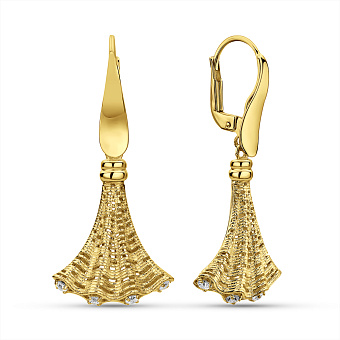 Золотые серьги-подвески Francelli (арт. е1092003ж)