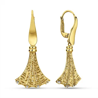 Золоті сережки-підвіски Francelli (арт. е1092003ж)