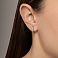 Золотые серьги с бриллиантами (арт. С011027005) – изображение 2