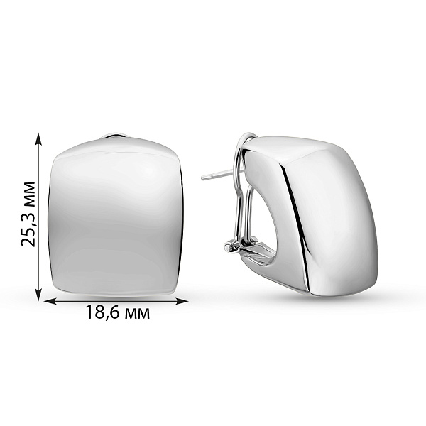 Серьги Francelli из белого золота (арт. е1091986б) – изображение 5