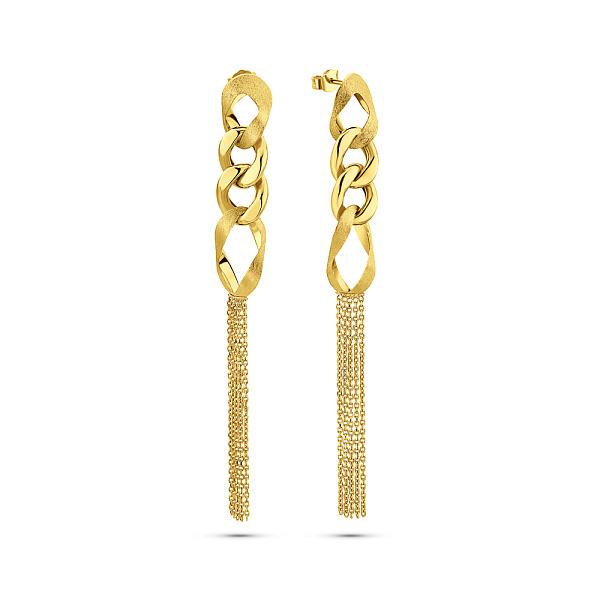 Довгі золоті сережки Francelli (арт. 1091663жм) – зображення 1