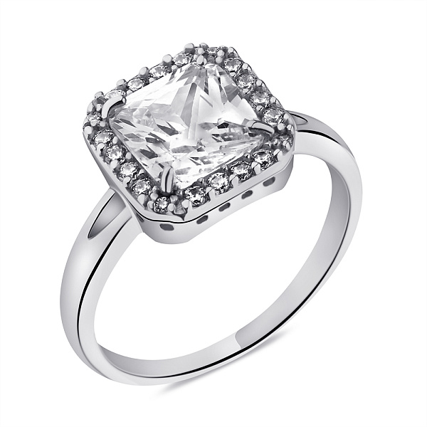 Каблучка зі срібла з фіанітами (арт. 7501/2168) – зображення 1