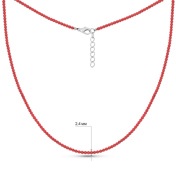 Тонке намисто з коралів (арт. 9016/607Крк) – зображення 3