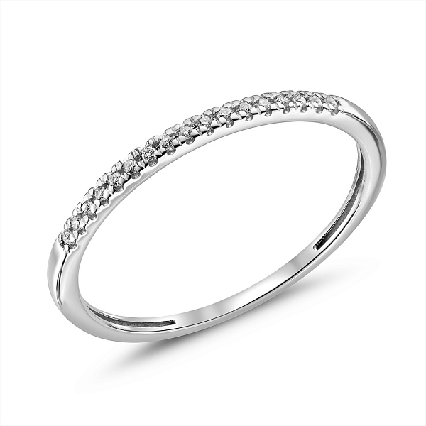 Двойное кольцо из золота с бриллиантами (арт. К011210015б) – изображение 3